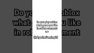 Do you play roblox #short#video#roblox#AyeshaGaming21#