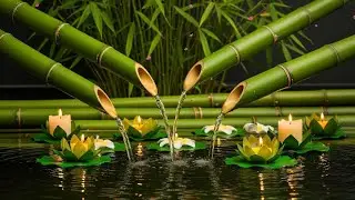 Bamboo Oasis Serenity &mdash; Relaxing Music & Candlelit Lotus Ambience