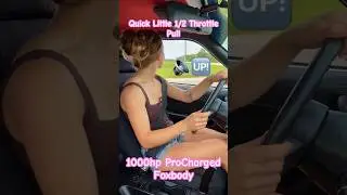 1000hp Stick Shift ProCharged Foxbody - Quick 1/2 Throttle Pull #streetcar 😉