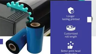 TVS ZENPERT - BARCODE PRINTER - RIBBON & LABEL STICKER LOADING