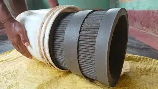 How to make  Flower pots from Plastic Containers and Cardboard | Cement pot making with old bucket