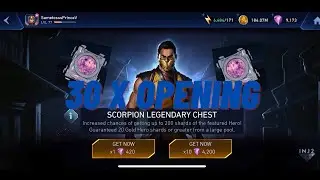 *NEW!!* SCORPION MORTAL KOMBAT 1 - LEGENDARY CHEST OPENING!! | Injustice 2 Mobile 5.9
