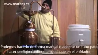 ALAMBIK DESTILACION DE VINO CON LENTILLA ESPAÑOL PRUEBA