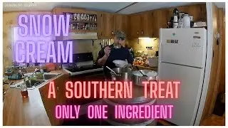 How to make simple snow cream with only one ingredient