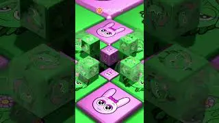 😱 Pinki & Vineria 3D Cube Roll! 🔥 Hypnotic Sprunki Music Sync Loop - Mesmerizing Visuals! 🔄 #Shorts
