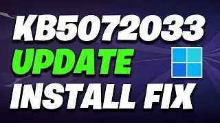 Windows 11 Update KB5072033 Not Installing Error 0x80070003 Couldn't Install Update FIX