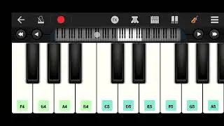 RRR🔥(SLOW LESSON) Ram Charan intro BGM Theme Music on Mobile Pianolover`s Kgf Shorts #viral #violin 
