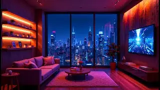 90s Urban Rain Lofi 🌧️ City Hip Hop Beats for Sleep & Study