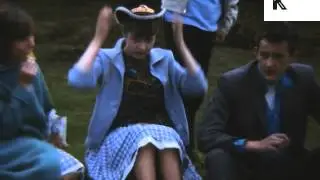 1960s UK Coach Trip, Teenagers, Rare 16mm Colour Home Movies