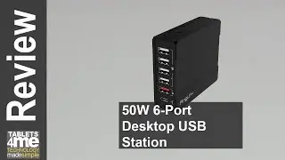 Anglink 50W 6-Port Desktop USB Charger Wall USB Charging Station