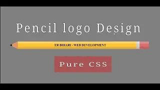 Pencil design using coding | pencil logo design | Html and css