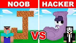 NOOB vs HACKER: I Cheated In a Alphabet Lore Build Challenge! (Letter J)