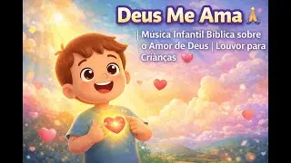 Deus Me Ama 🙏💖| Música Infantil Bíblica sobre o Amor de Deus | Louvor para Crianças