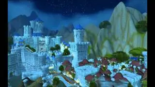 World Of Warcraft Big Blue drake Above Stormwind!