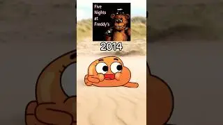 The evolution of Five Nights at Freddy&rsquo;s #shorts #evolution #gumball #fnaf #memes