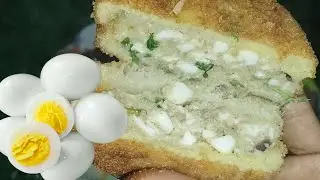 10 min easy breakfast recipe | Bread omelets | Bread egg sandwich | Bread roll