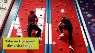 Speed climb challenge at Clip 'n Climb at High Rise Lisburn