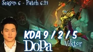 Dopa VIKTOR vs CASSIOPEIA Mid - Patch 6.21 KR Ranked