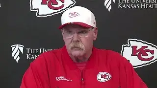 Chiefs head coach Andy Reid talks injuries, Josh Simmons heading to IR