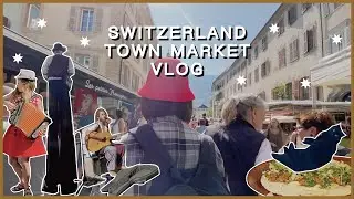 VLOG🇨🇭Sion瑞士錫永週五市集初體驗 | Town market in Switzerland Sion