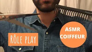 ASMR - Rôle play Coiffeur ! CISEAUX brosse et chuchotement