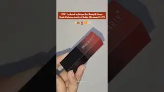 A Rust Orangish Brown Lipstick for all Indian Skintones 🍂 | Swiss Beauty HD Matte Lipstick💄| #shorts