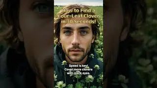 How to find a four-leaf clovers in 30 seconds🍀!