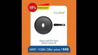 Flat 59% off on Greenchef induction compatible Tawa