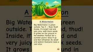 A Watermelon #englishreading #englishlistening #englishmerl