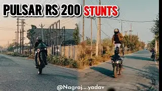 PULSAR RS 200 STUNTS | WHEELIE | STOPPIE | ROLLING BURNOUT | FREESTYLE STUNT