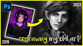 BIG IMPROVEMENT? 2019 VS. 2023! | Redrawing My Old Art