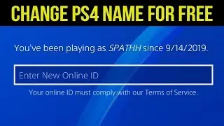 How To Change Your PS4 Gamertag FREE (How to Change your PSN for FREE)