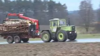 Holzfahren mit Bioenergiehof Regnet Manzenberg (MB trac+Stepa)