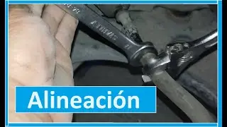 Nissan  alineacion  casera con poca herramienta