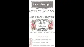 April 2024 Summer ReDesign with Prima Release | Shabby Boutique | Decoupage Moulds Transfers Pulls