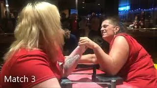 2018 GTA Armwrestling Championships - Heidi Cordner Vs Alma Keuhl (left arm)