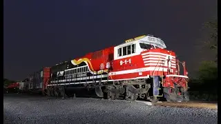 Norfolk Southern H64, 6/15/25: Nighttime Chase Moving the NS Safety Train