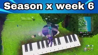 Visit an oversized piano||fortnite season x week 6