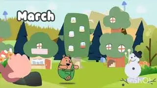 #monthsname #12month #outdoors #cartoon #teady #green #grass #viralvideo #views@hunnylisious2247  