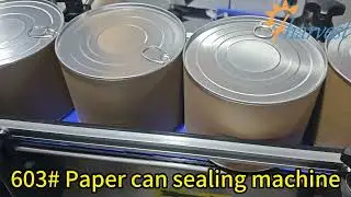 #603 paper can large can sealing machine, automatic can seamer machine for powder