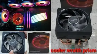 Cooler amd wraith prism ( unboxing, testes de temperatura, instala&ccedil;&atilde;o e controle de rgb )