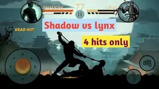 Defeating Lynx with blood reaper ||4 hits only|| shadow fight 2