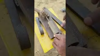 Bending Hot Iron in a Handmade Die 🎉 Satisfying Metal Design 👍 #craft #handmade #skills