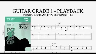 GUITAR GRADE 1 - PLAYBACK ( example 1-4 ) Trinity Rock and Pop Session Skills
