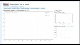Randomization Test for a Single Mean in StatKey