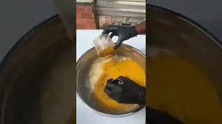 Make turmeric kojic acid soap cold process with me . #tumericsoap #coldprocesssoapmaking #soapmaking