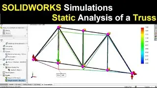 Solidworks simulation tutorials | Static analysis of a Truss