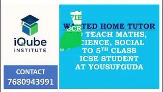Home Tuition,Offline Tuition,Online tuition,iqube institute
