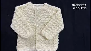 Full tutorial of new born baby sweater (0 to 3) months.
