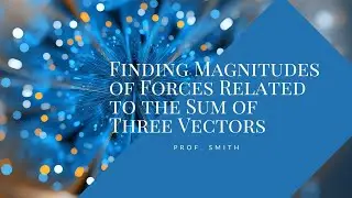 Finding Magnitudes of Forces Related to the Sum of Three Vectors